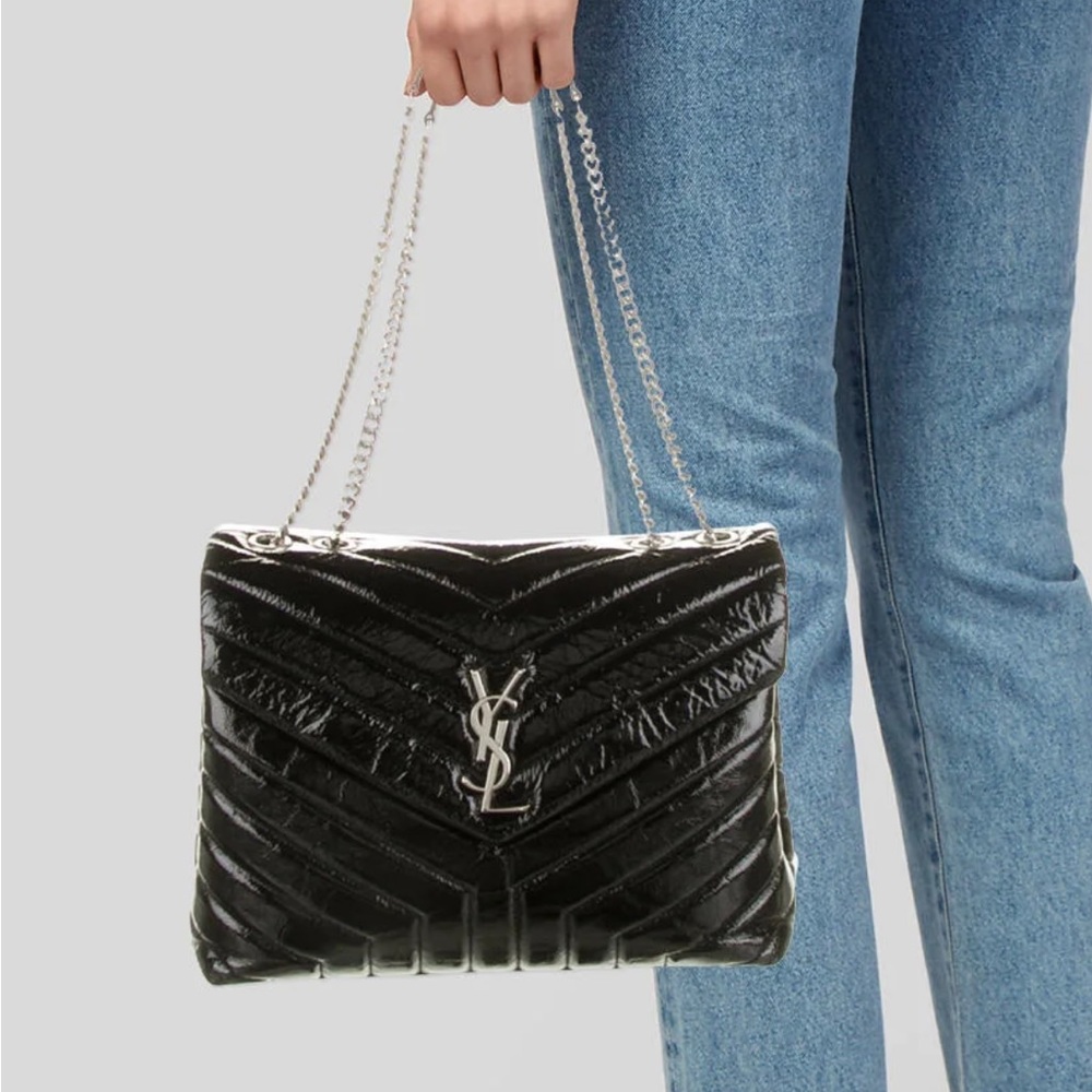 YSL Saint Laurent medium loulou puffer bag purse $3,200